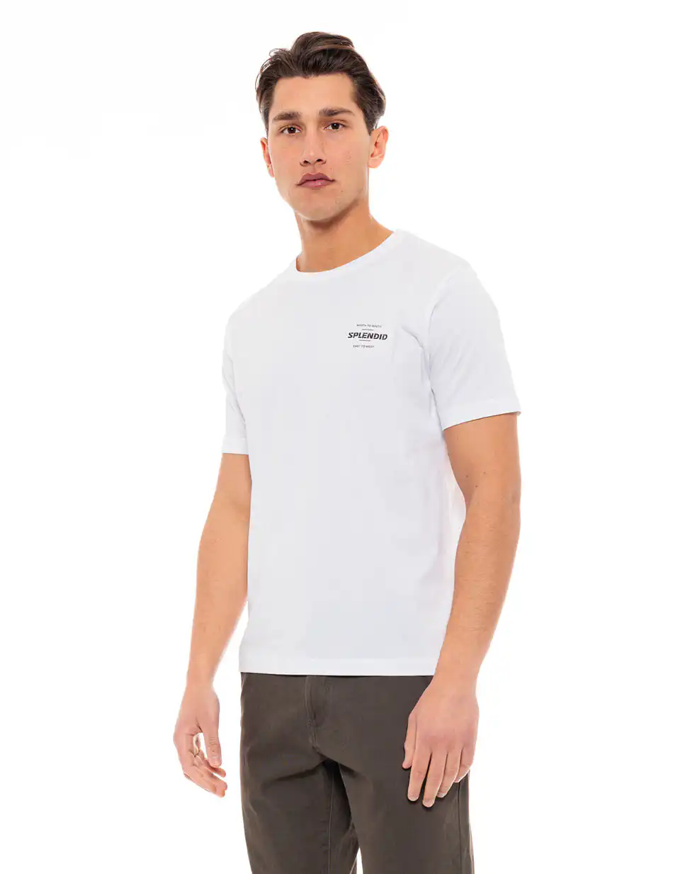 Splendid fashion ανδρικό t-shirt 49-206-001 WHITE