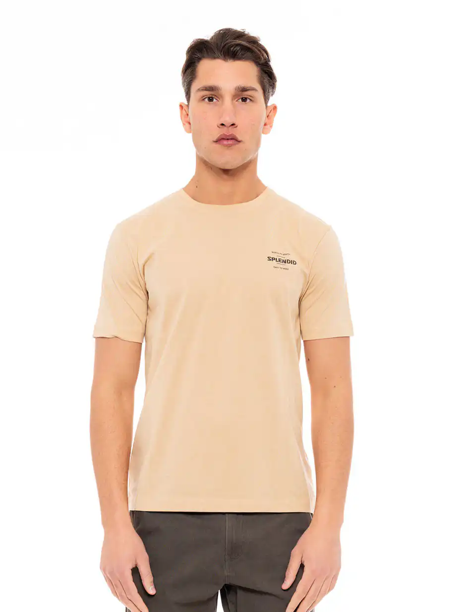 Splendid fashion ανδρικό t-shirt 49-206-001 BEIGE