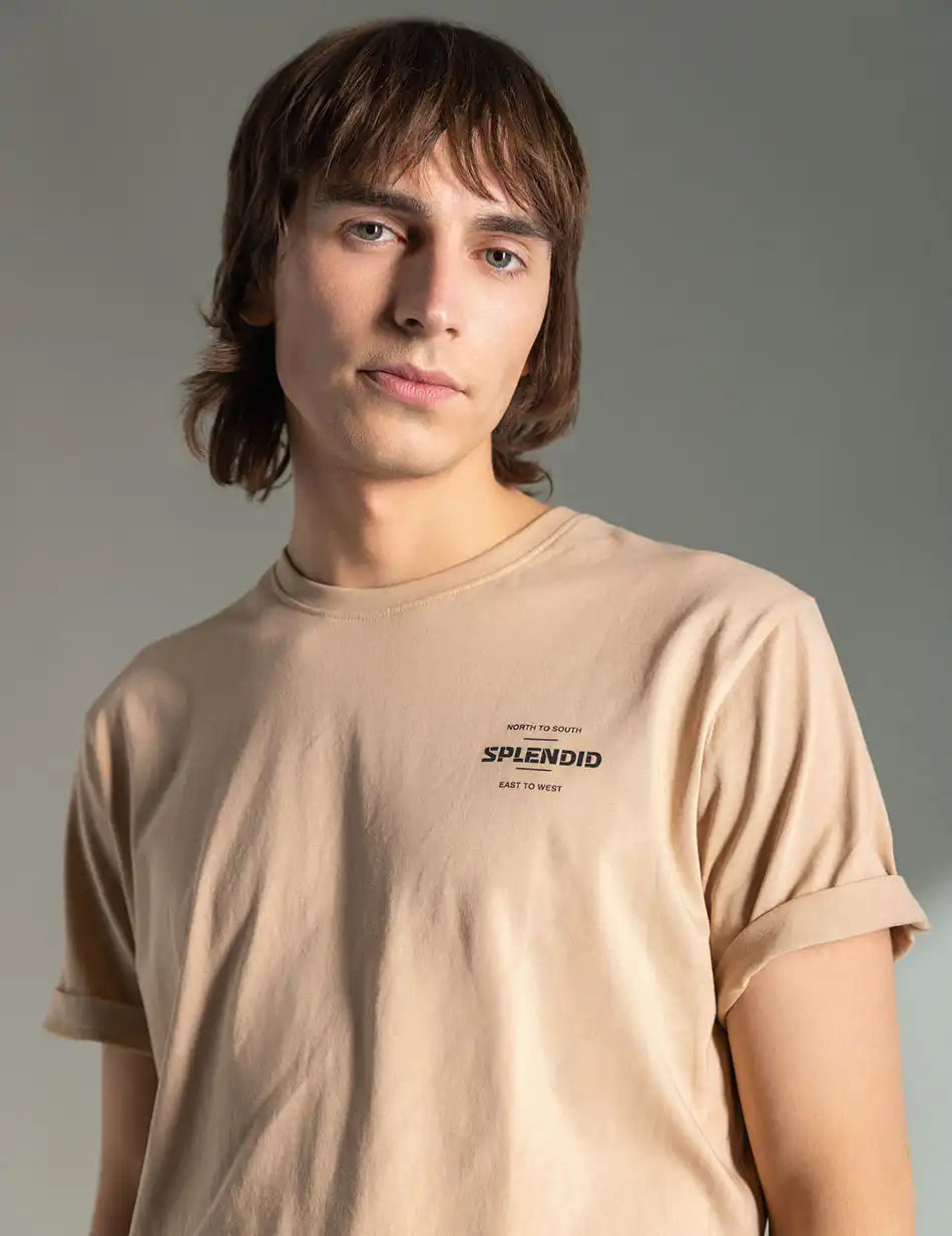 Splendid fashion ανδρικό t-shirt 49-206-001 BEIGE