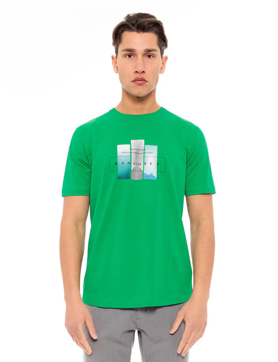 Biston fashion ανδρικό t-shirt 49-206-010 GREEN