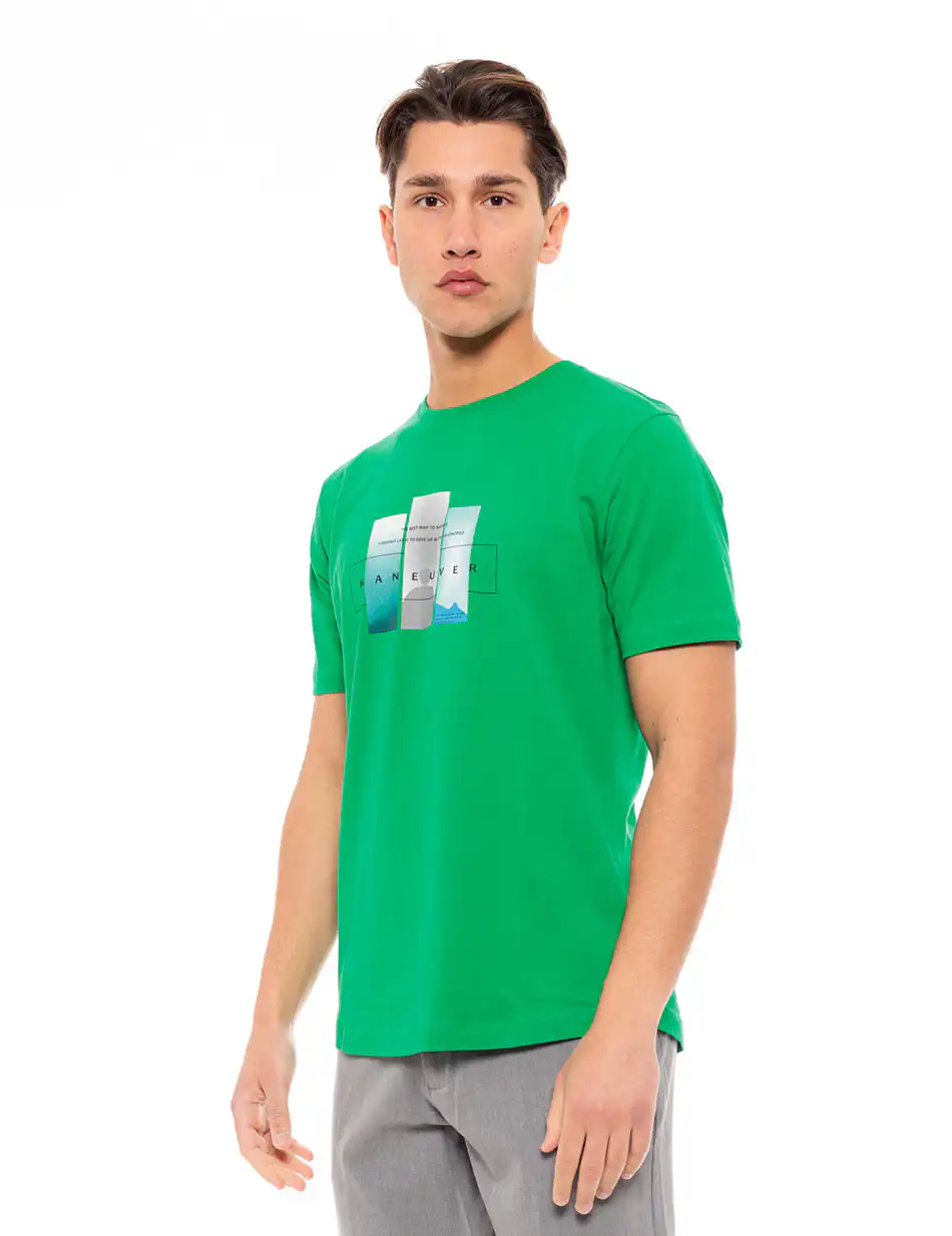 Biston fashion ανδρικό t-shirt 49-206-010 GREEN