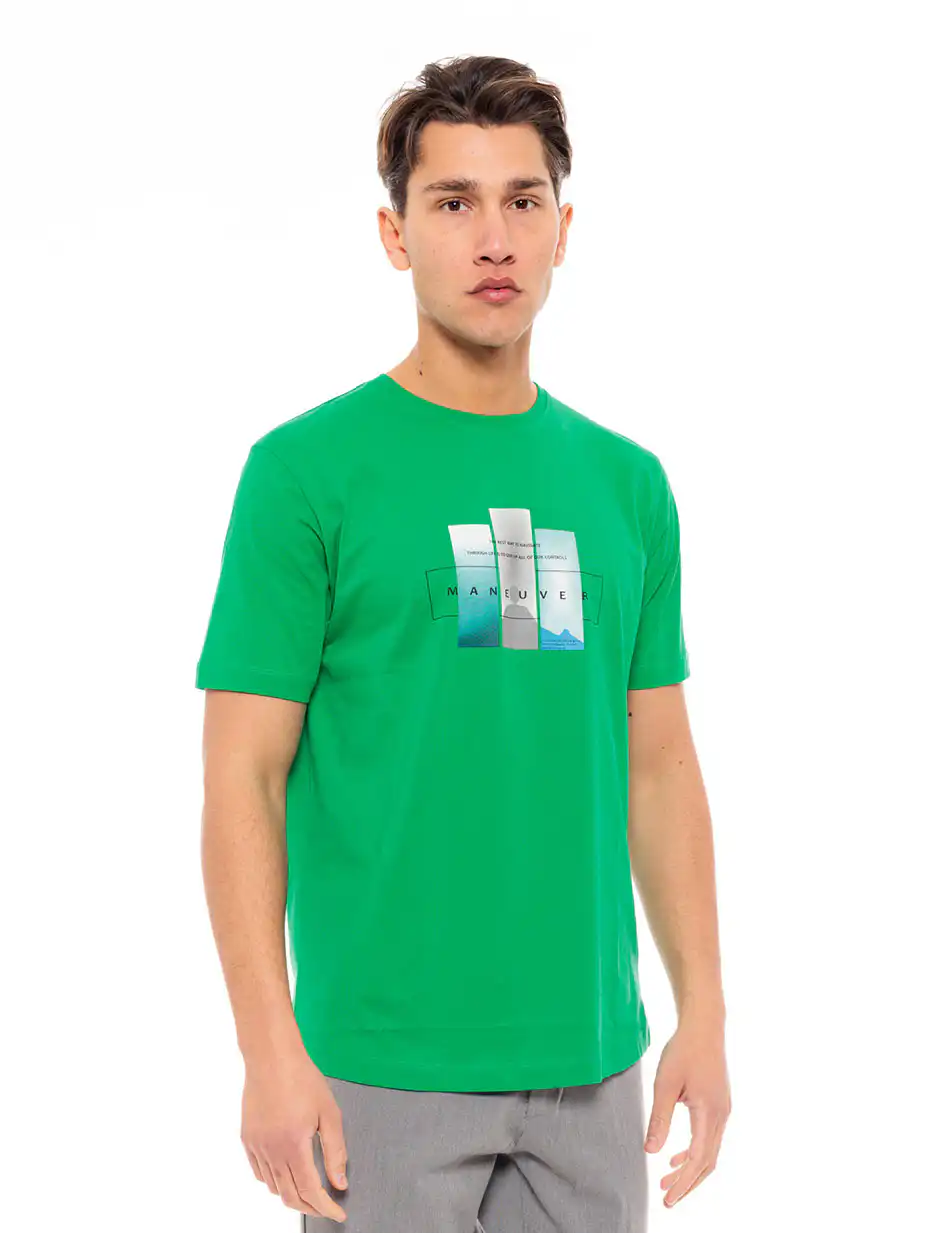 Biston fashion ανδρικό t-shirt 49-206-010 GREEN