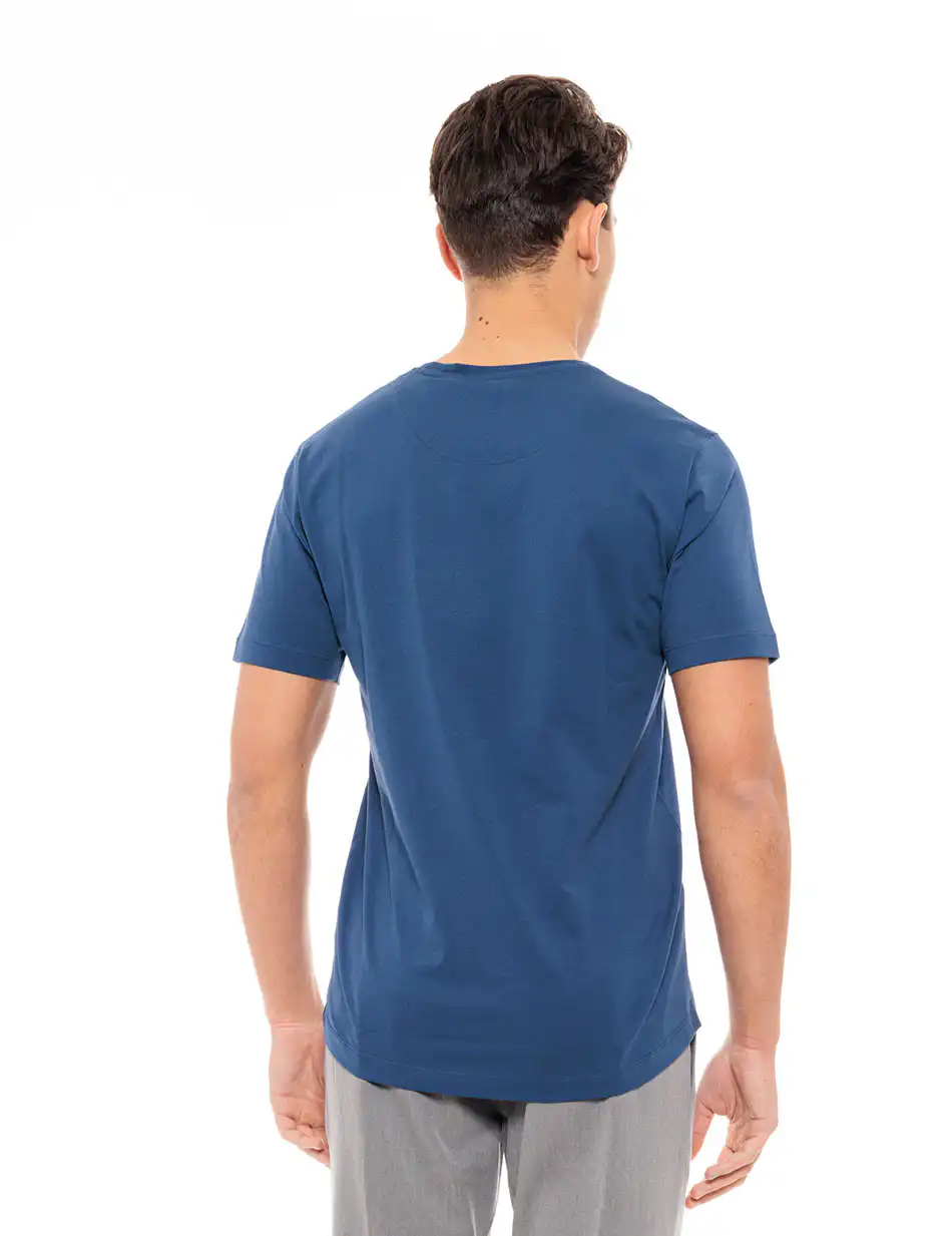 Biston fashion ανδρικό t-shirt 49-206-010 INDIGO