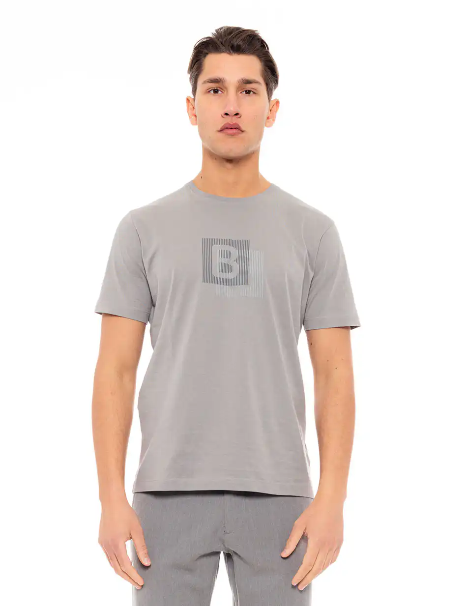 Biston fashion ανδρικό t-shirt 49-206-012 LT GREY