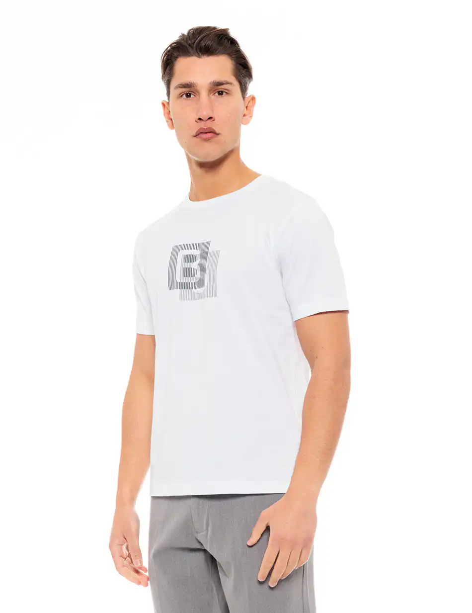 Biston fashion ανδρικό t-shirt 49-206-012 WHITE
