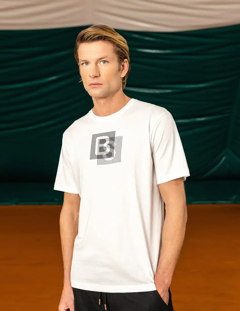 Biston fashion ανδρικό t-shirt 49-206-012 WHITE