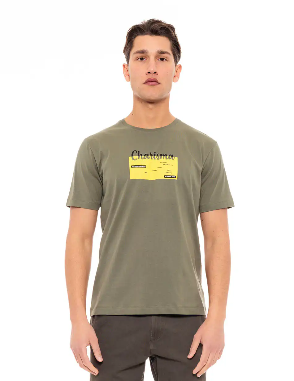 Splendid fashion ανδρικό t-shirt 49-206-017 KHAKI