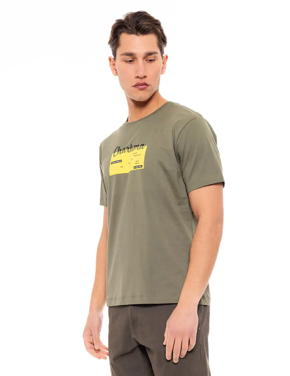 Splendid fashion ανδρικό t-shirt 49-206-017 KHAKI