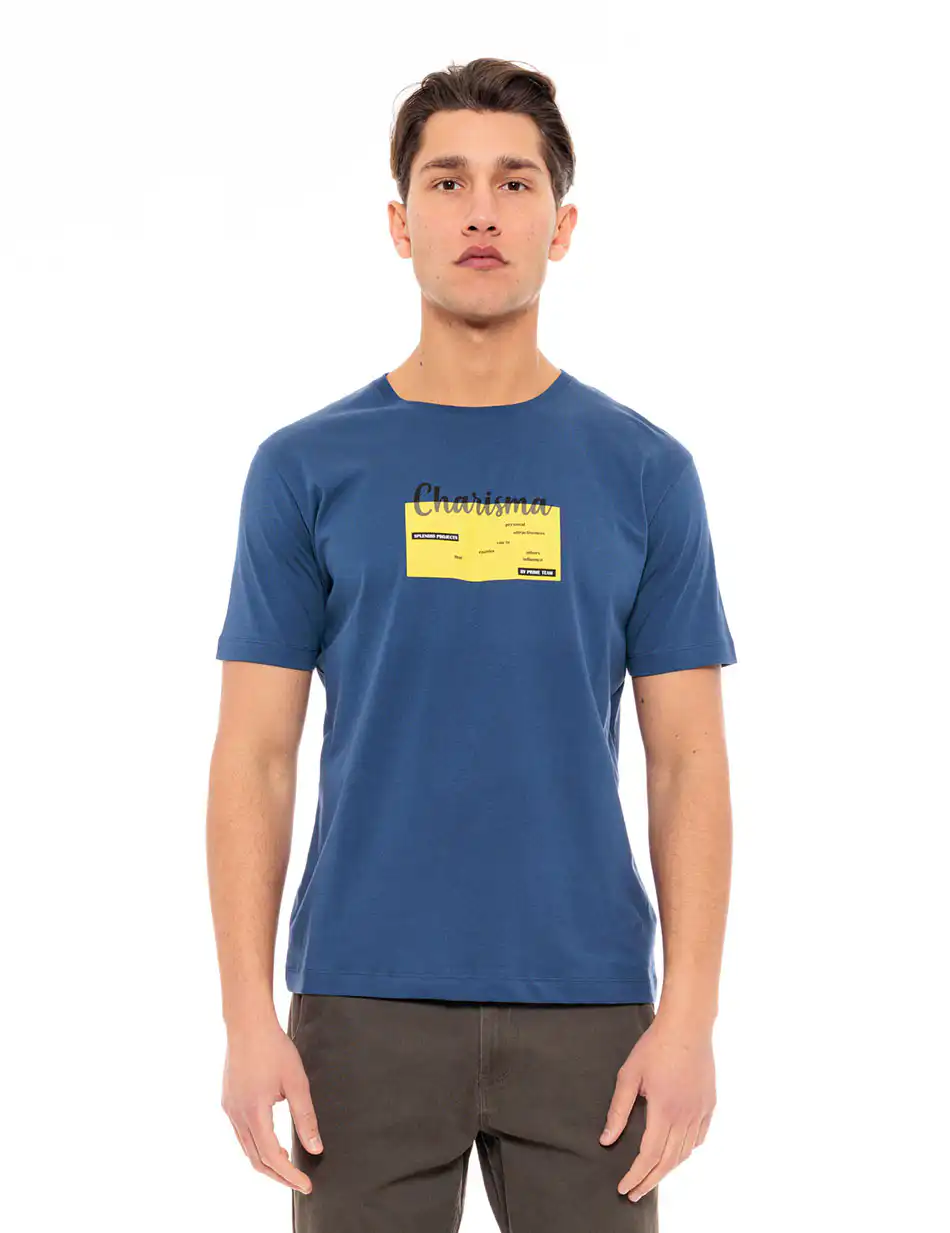 Splendid fashion ανδρικό t-shirt 49-206-017 INDIGO