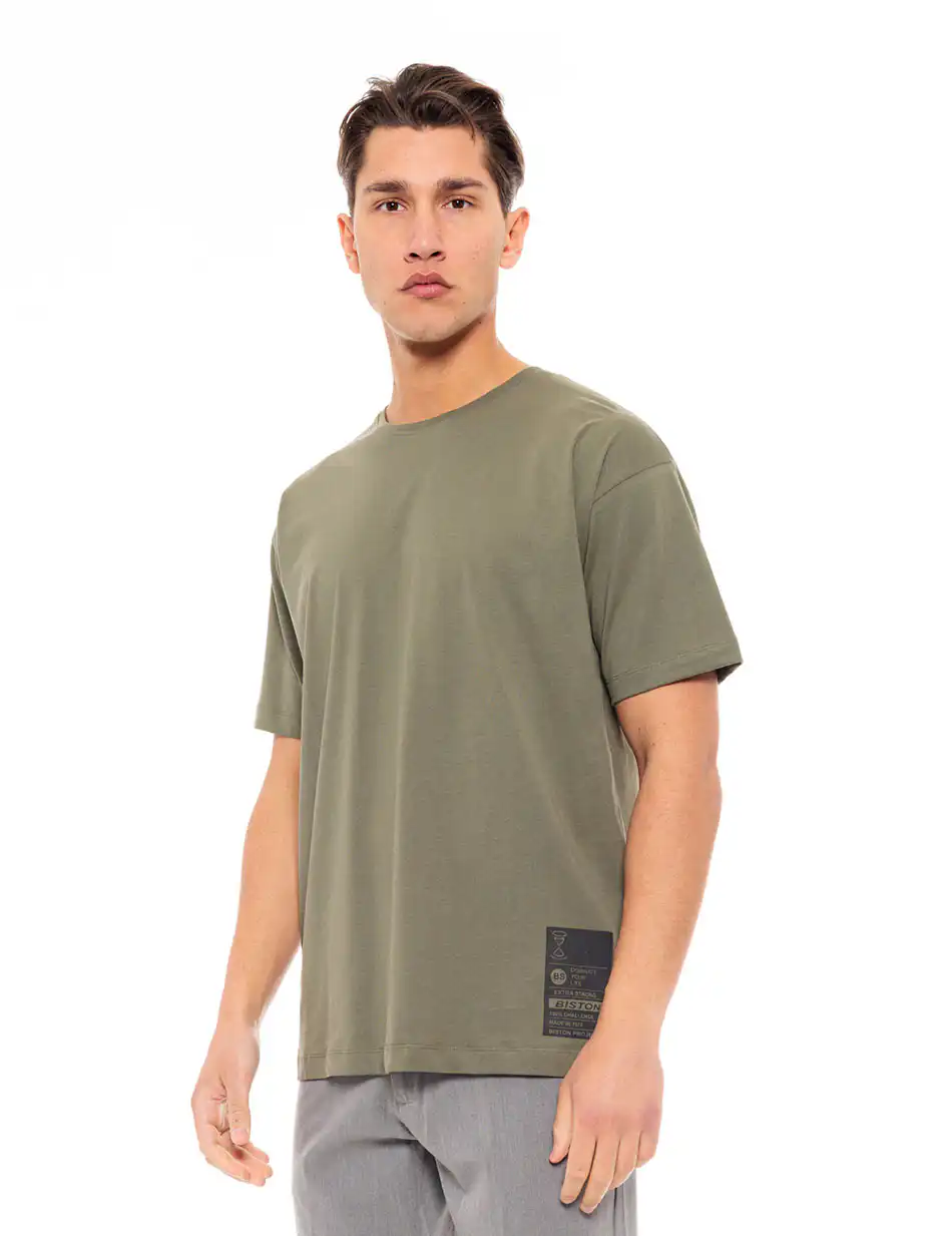 Biston fashion ανδρικό t-shirt 49-206-018 KHAKI
