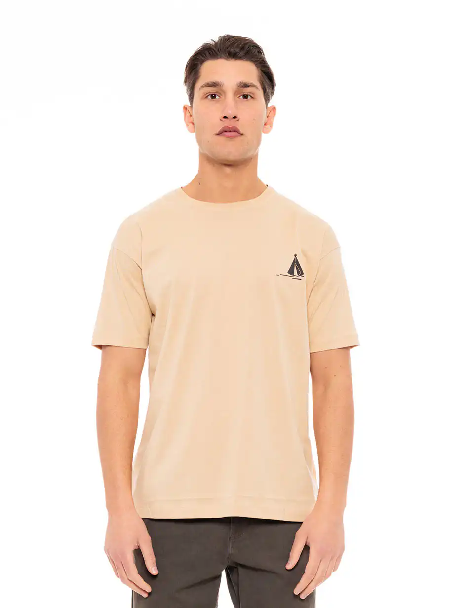 Splendid fashion ανδρικό t-shirt 49-206-024 BEIGE