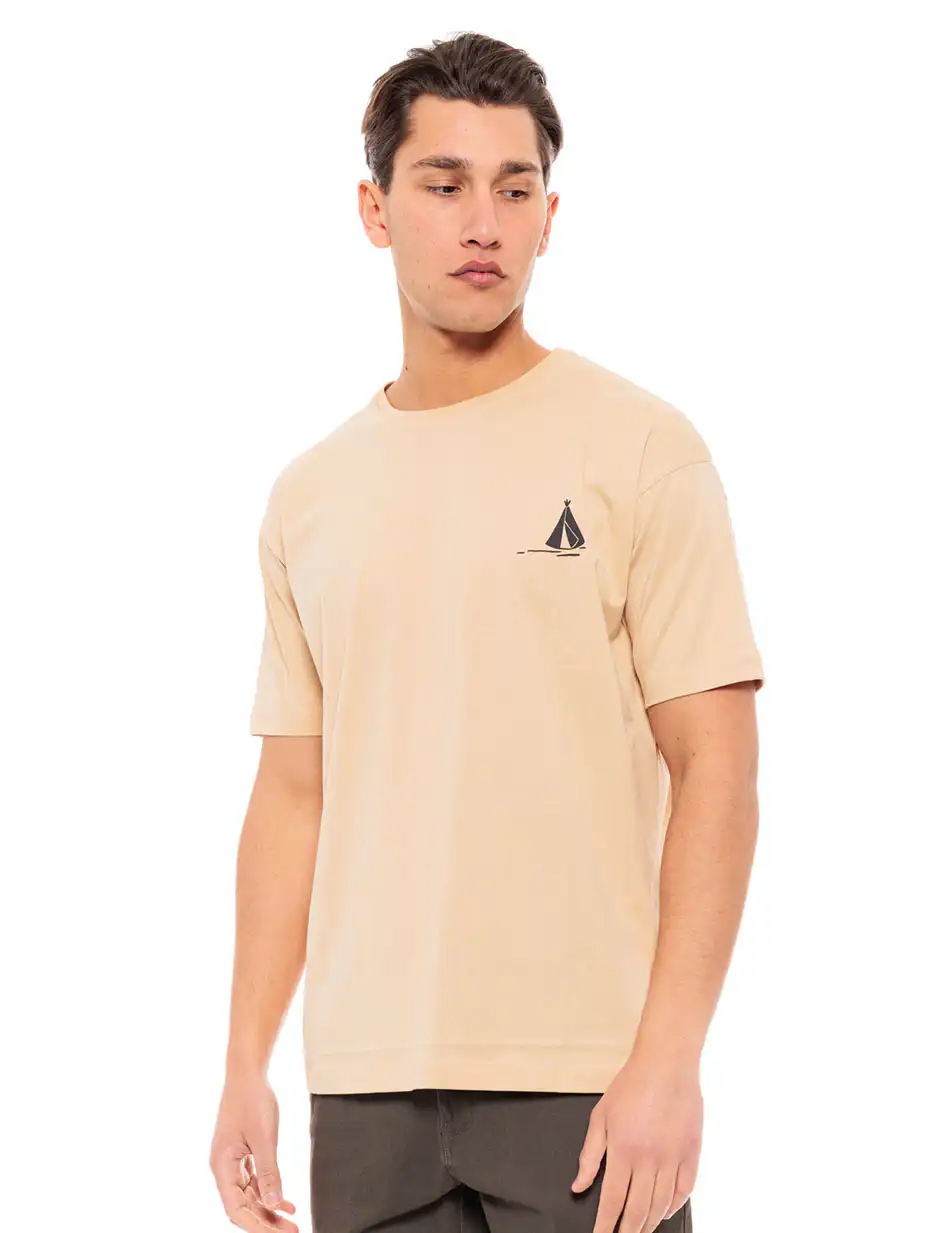Splendid fashion ανδρικό t-shirt 49-206-024 BEIGE