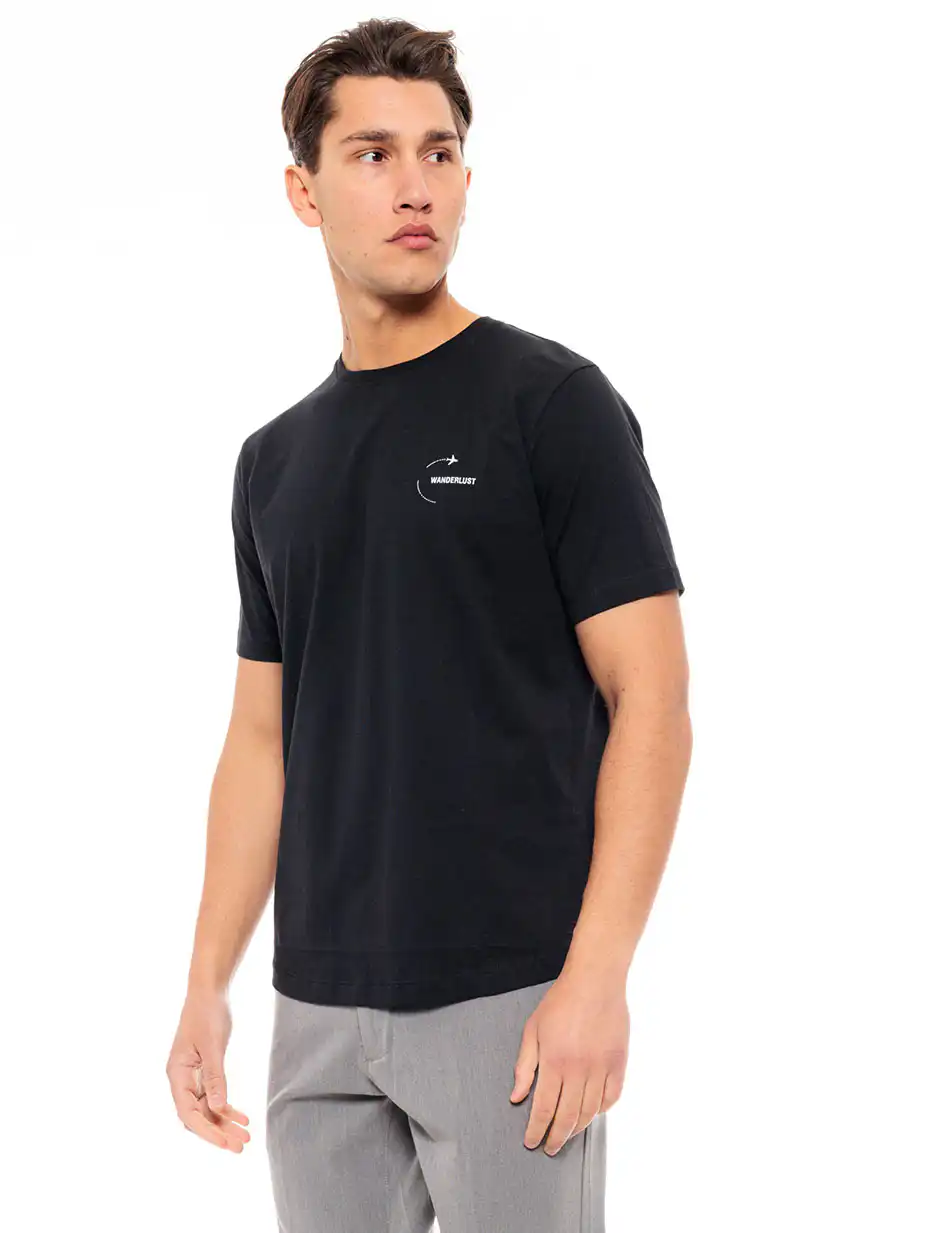 Biston fashion ανδρικό t-shirt 49-206-028 BLACK