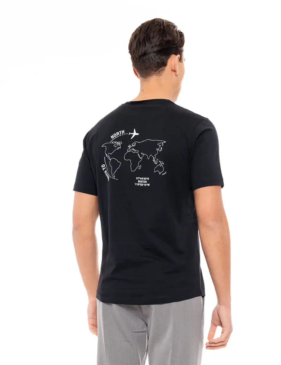 Biston fashion ανδρικό t-shirt 49-206-028 BLACK