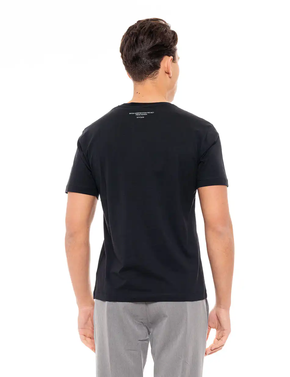 Biston fashion ανδρικό t-shirt 49-206-030 BLACK