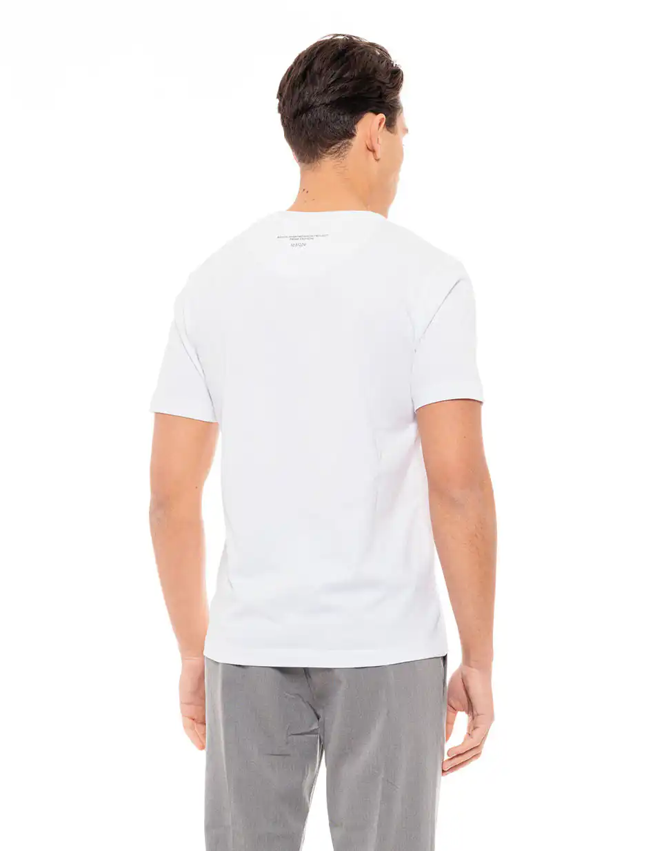 Biston fashion ανδρικό t-shirt 49-206-030 WHITE