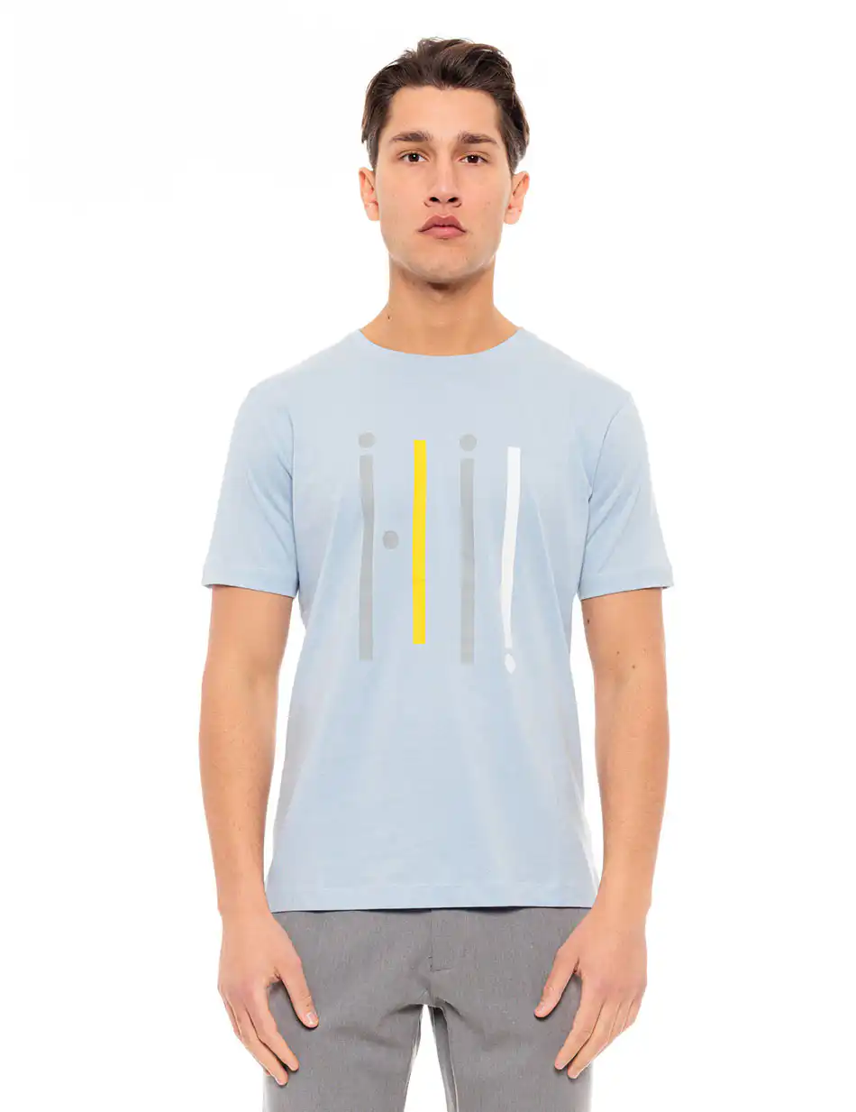 Biston fashion ανδρικό t-shirt 49-206-030 SKY BLUE
