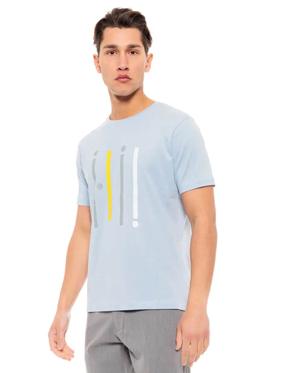 Biston fashion ανδρικό t-shirt 49-206-030 SKY BLUE