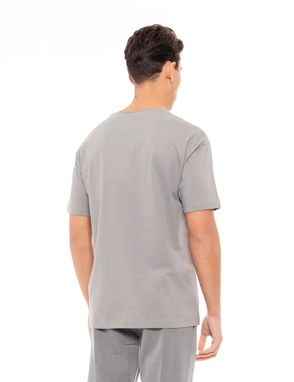 Biston fashion ανδρικό t-shirt 49-206-032 LT GREY