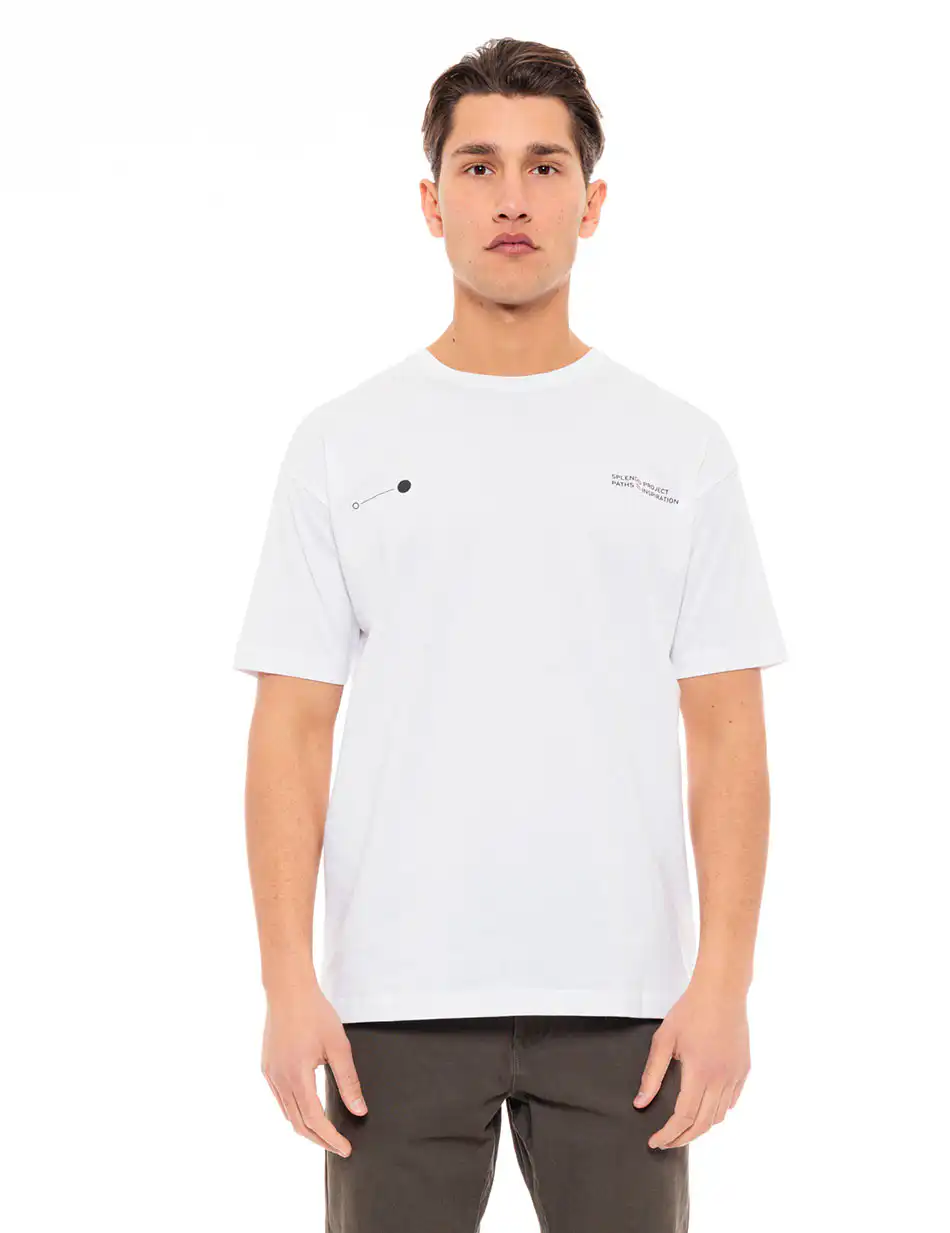 Splendid fashion ανδρικό t-shirt 49-206-033 WHITE