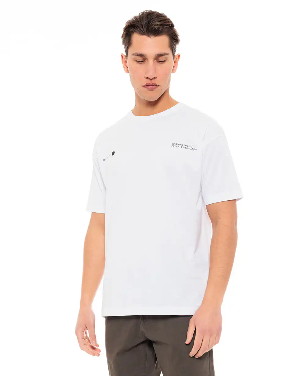 Splendid fashion ανδρικό t-shirt 49-206-033 WHITE