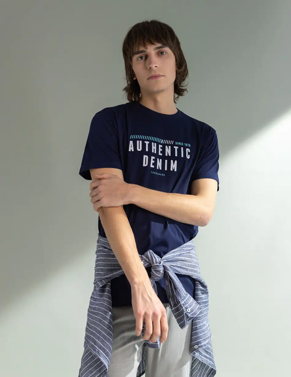 Splendid fashion ανδρικό t-shirt 49-206-045 NAVY