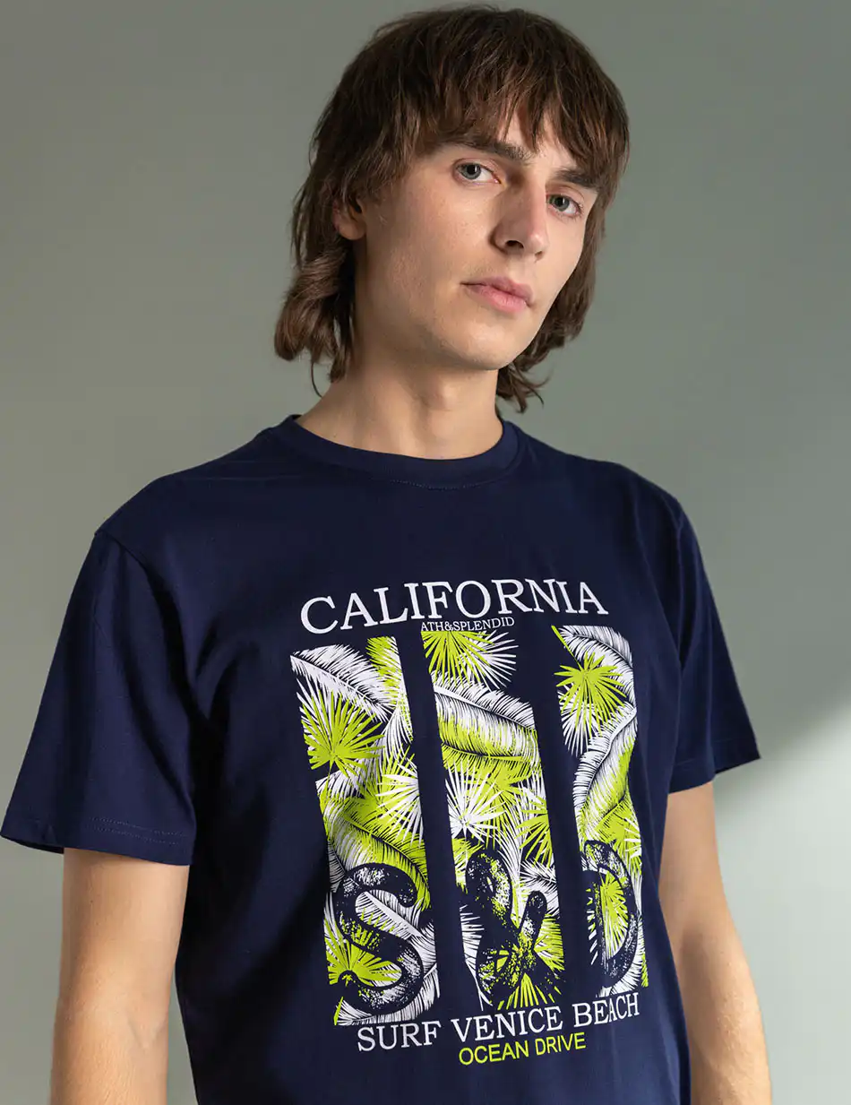 Splendid fashion ανδρικό t-shirt 49-206-062 NAVY