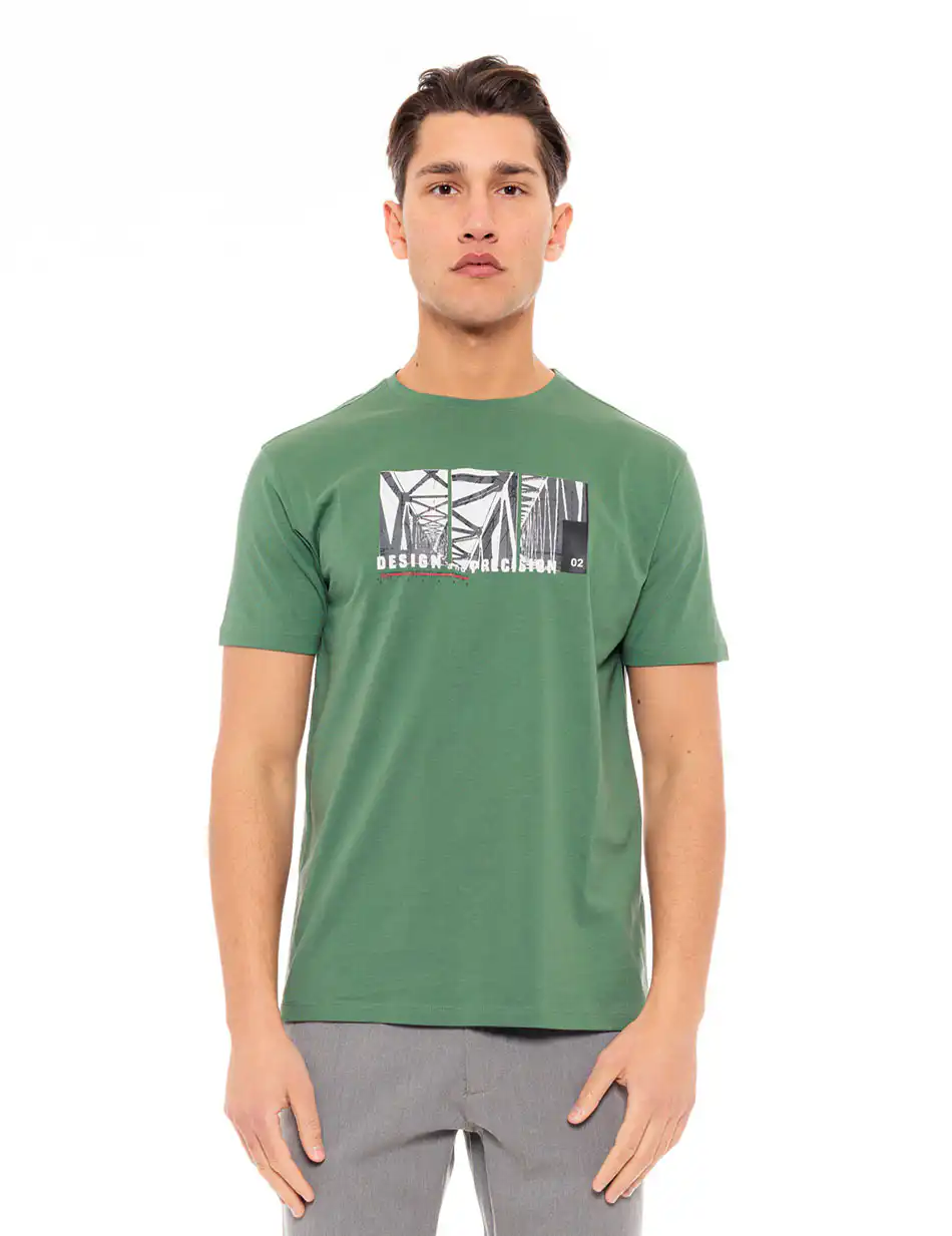 Biston fashion ανδρικό t-shirt 49-206-067 GREEN