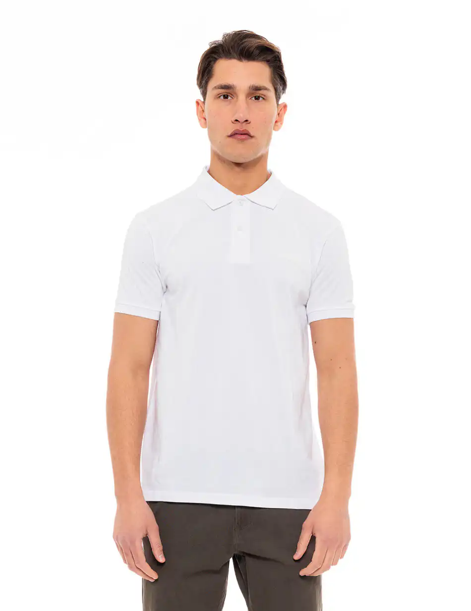 Splendid fashion ανδρικό polo 49-206-074 WHITE