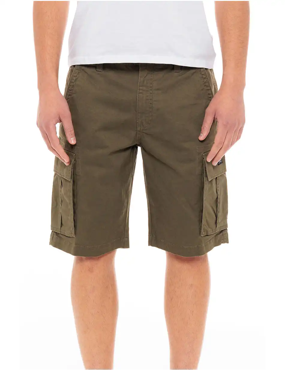 Splendid fashion ανδρική cargo βερμούδα 49-221-010 OLIVE