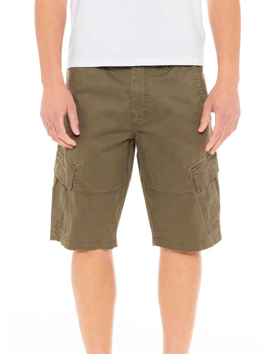 Biston fashion ανδρική cargo βερμούδα 49-221-011 OLIVE