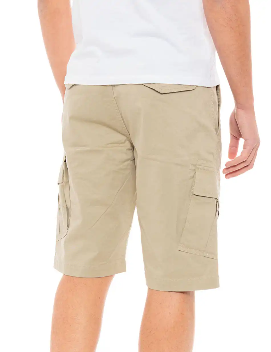 Biston fashion ανδρική cargo βερμούδα 49-221-011 BEIGE