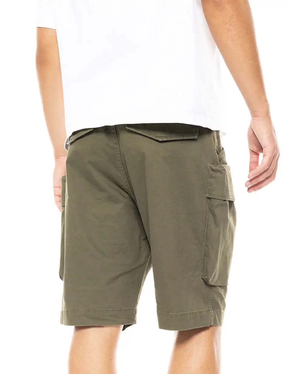 Splendid fashion ανδρική cargo βερμούδα 49-221-012 OLIVE