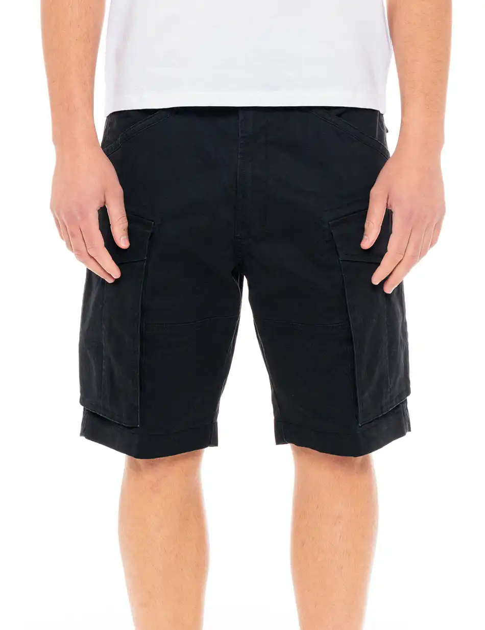 Biston fashion ανδρική cargo βερμούδα 49-221-013 BLACK