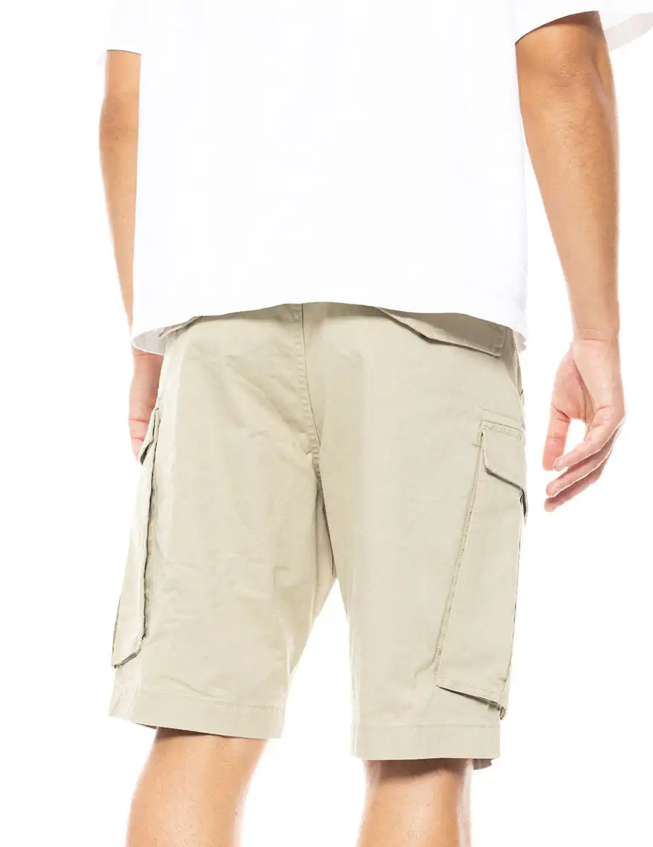 Biston fashion ανδρική cargo βερμούδα 49-221-013 BEIGE