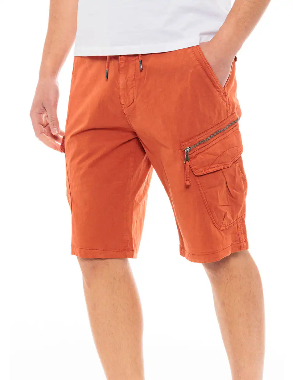 Splendid fashion ανδρική cargo βερμούδα 49-221-016 PAPRIKA