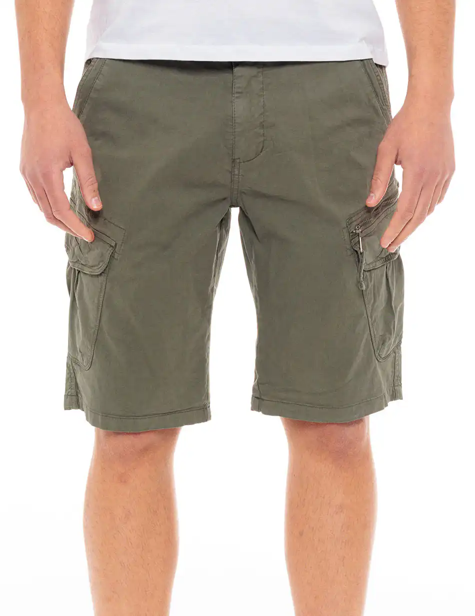 Splendid fashion ανδρική cargo βερμούδα 49-221-016 KHAKI