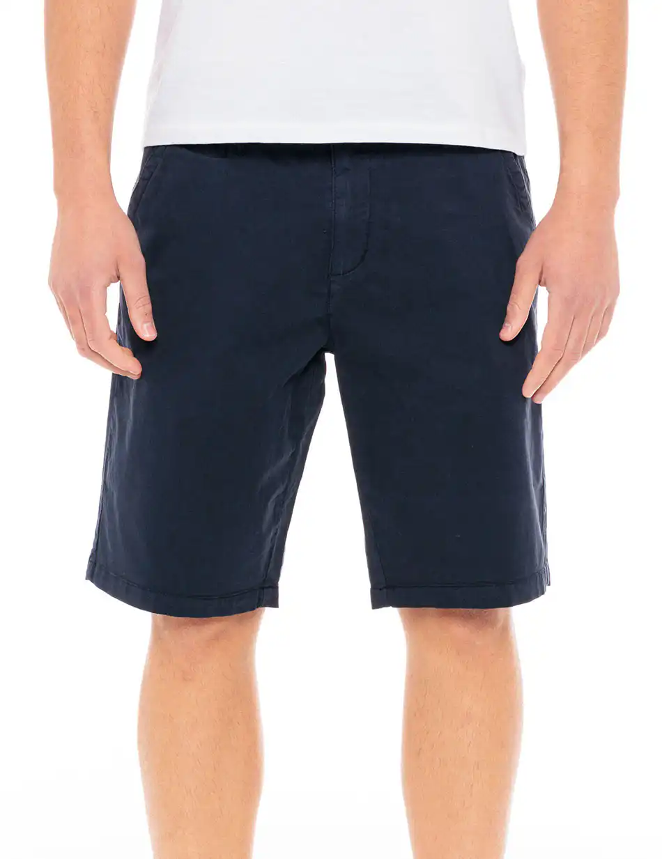 Biston fashion ανδρική chinos βερμούδα 49-221-019 NAVY