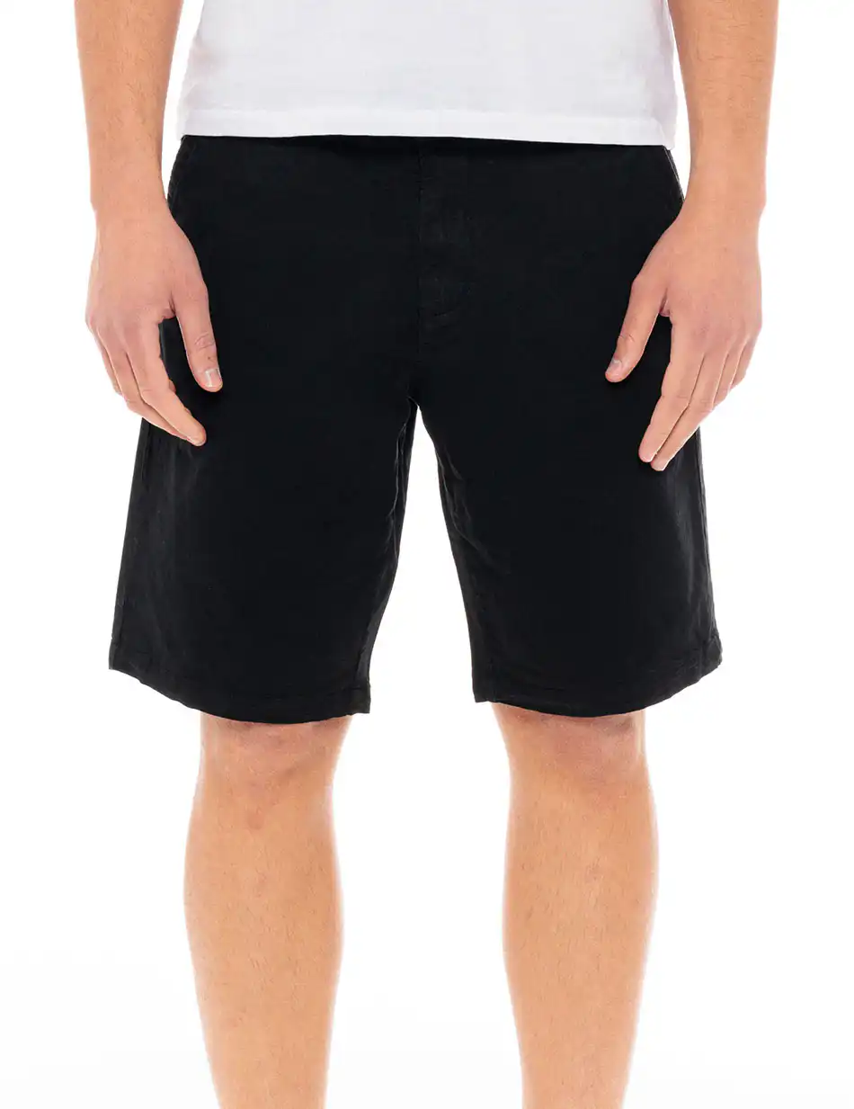 Splendid fashion ανδρική chinos βερμούδα 49-221-020 BLACK