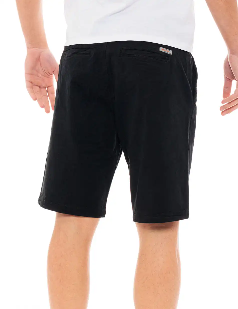 Splendid fashion ανδρική chinos βερμούδα 49-221-020 BLACK