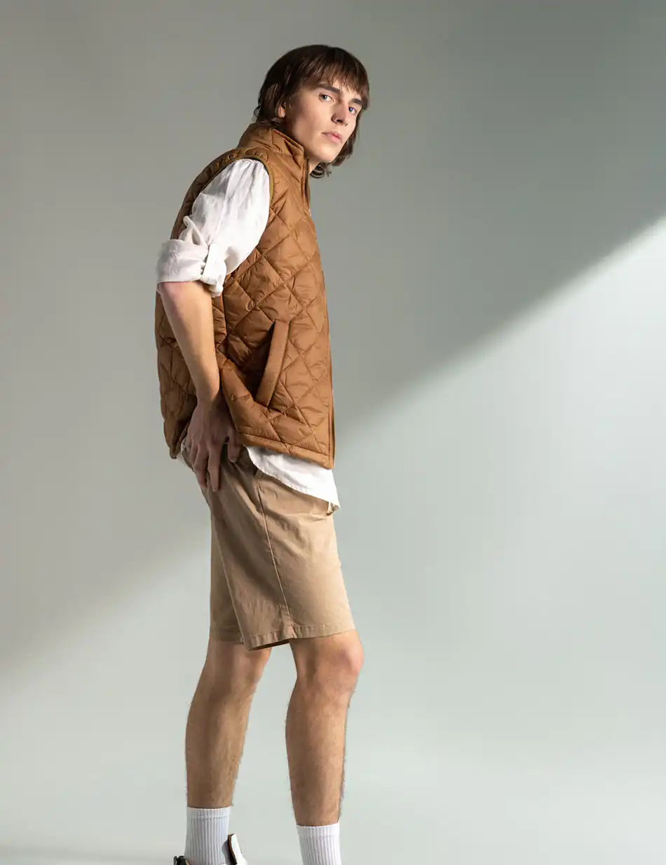 Splendid fashion ανδρική chinos βερμούδα 49-221-020 BEIGE