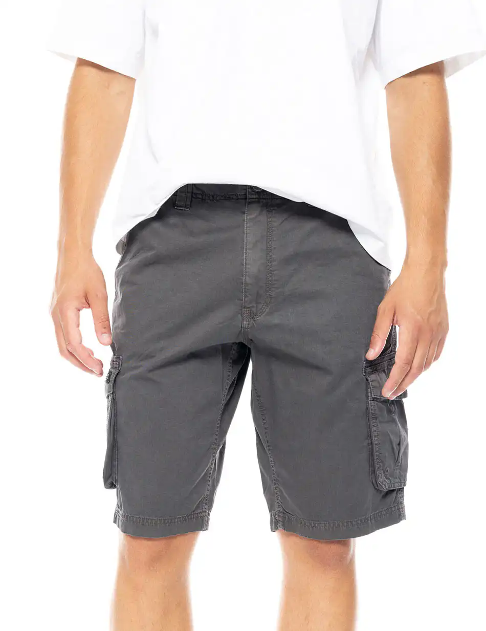 Biston fashion ανδρική cargo βερμούδα 49-221-021 DK GREY