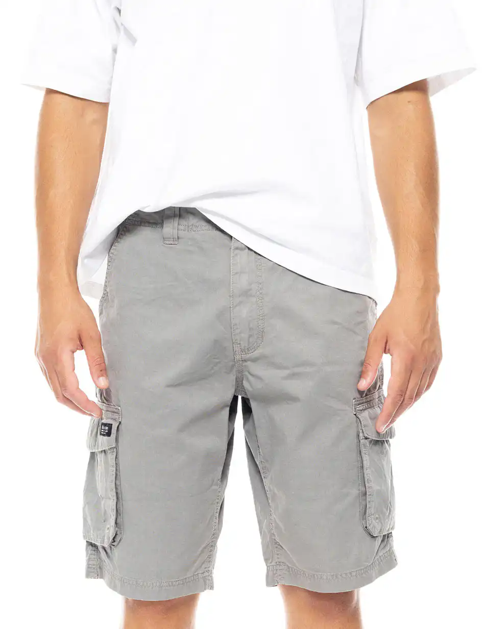 Biston fashion ανδρική cargo βερμούδα 49-221-021 LT GREY