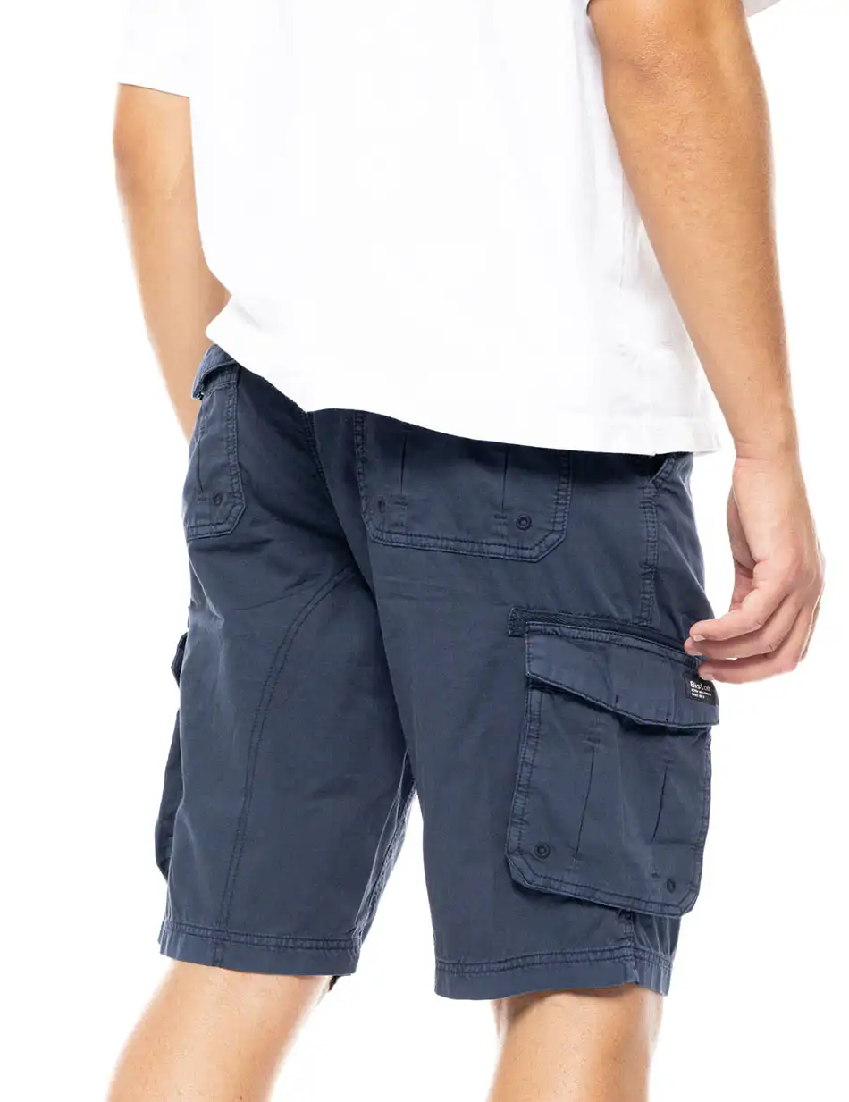 Biston fashion ανδρική cargo βερμούδα 49-221-021 NAVY