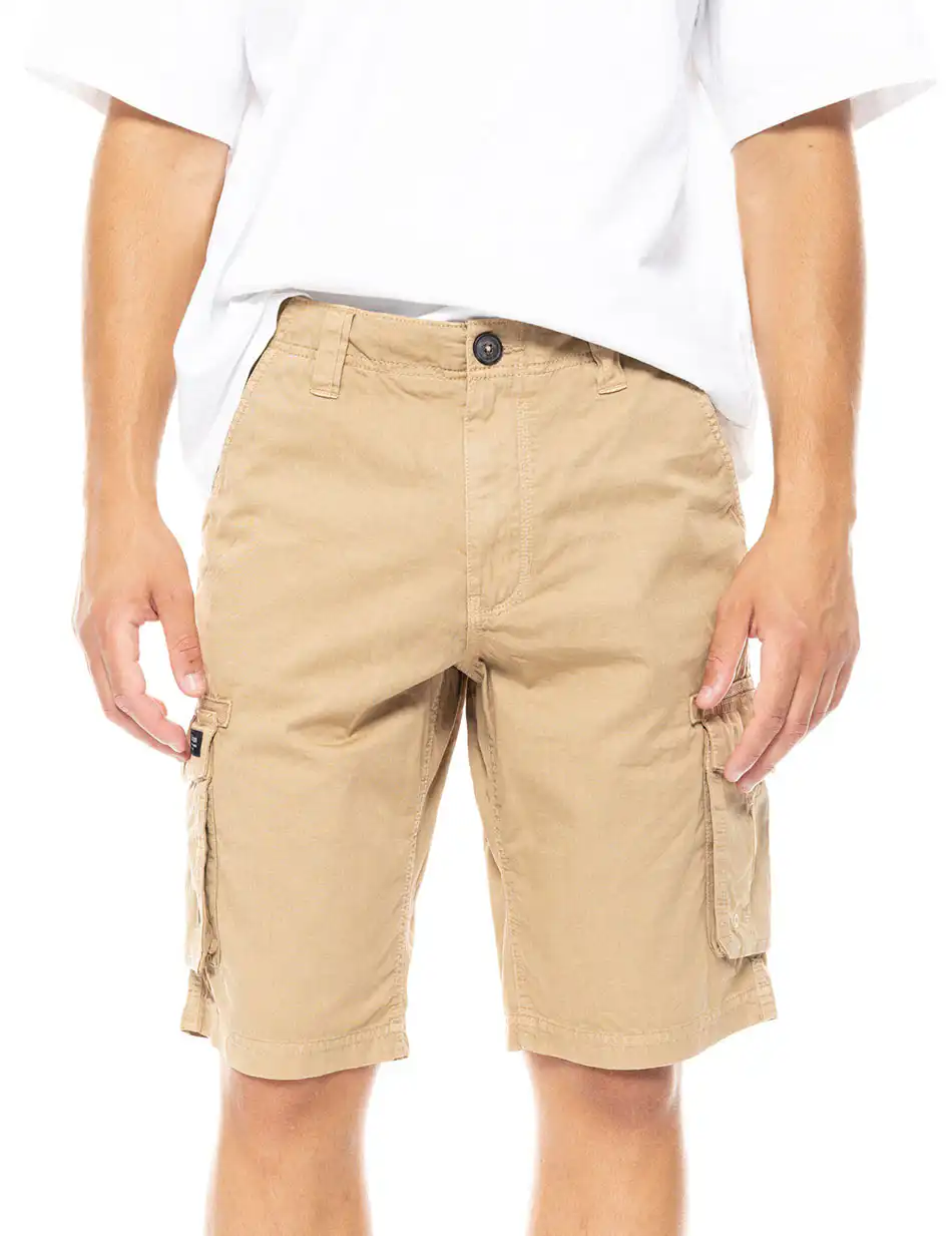 Biston fashion ανδρική cargo βερμούδα 49-221-021 DK BEIGE