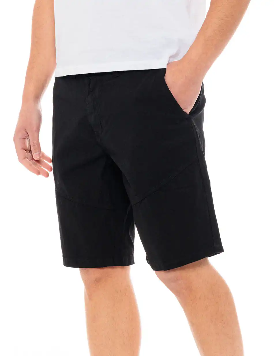 Splendid fashion ανδρική chinos βερμούδα 49-221-023 BLACK