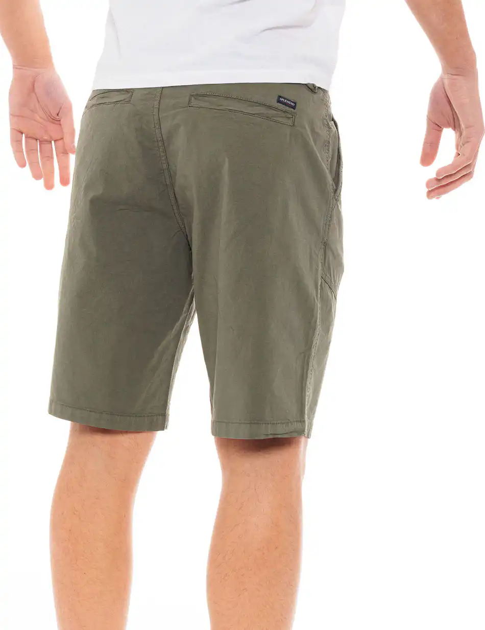 Splendid fashion ανδρική chinos βερμούδα 49-221-023 KHAKI