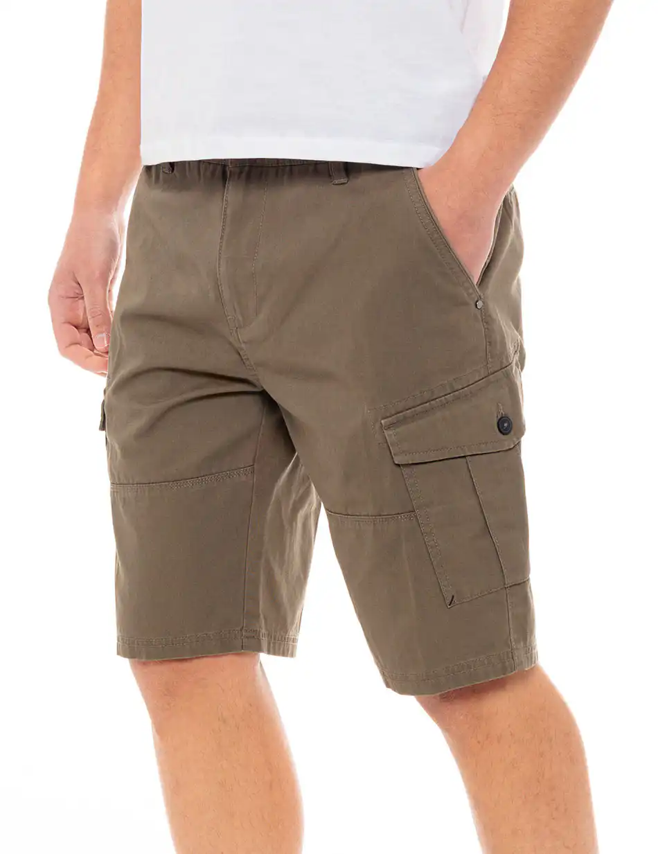 Splendid fashion ανδρική cargo βερμούδα 49-221-025 KHAKI