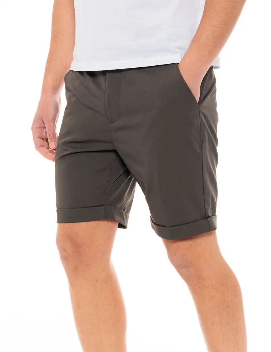 Splendid fashion ανδρική chinos βερμούδα 49-221-026 DK GREEN