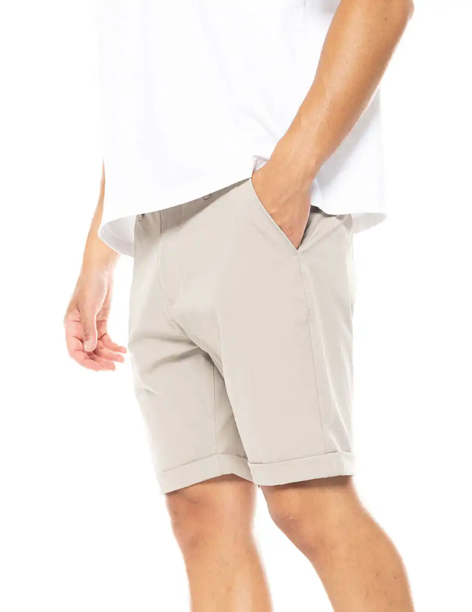 Splendid fashion ανδρική chinos βερμούδα 49-221-026 BEIGE